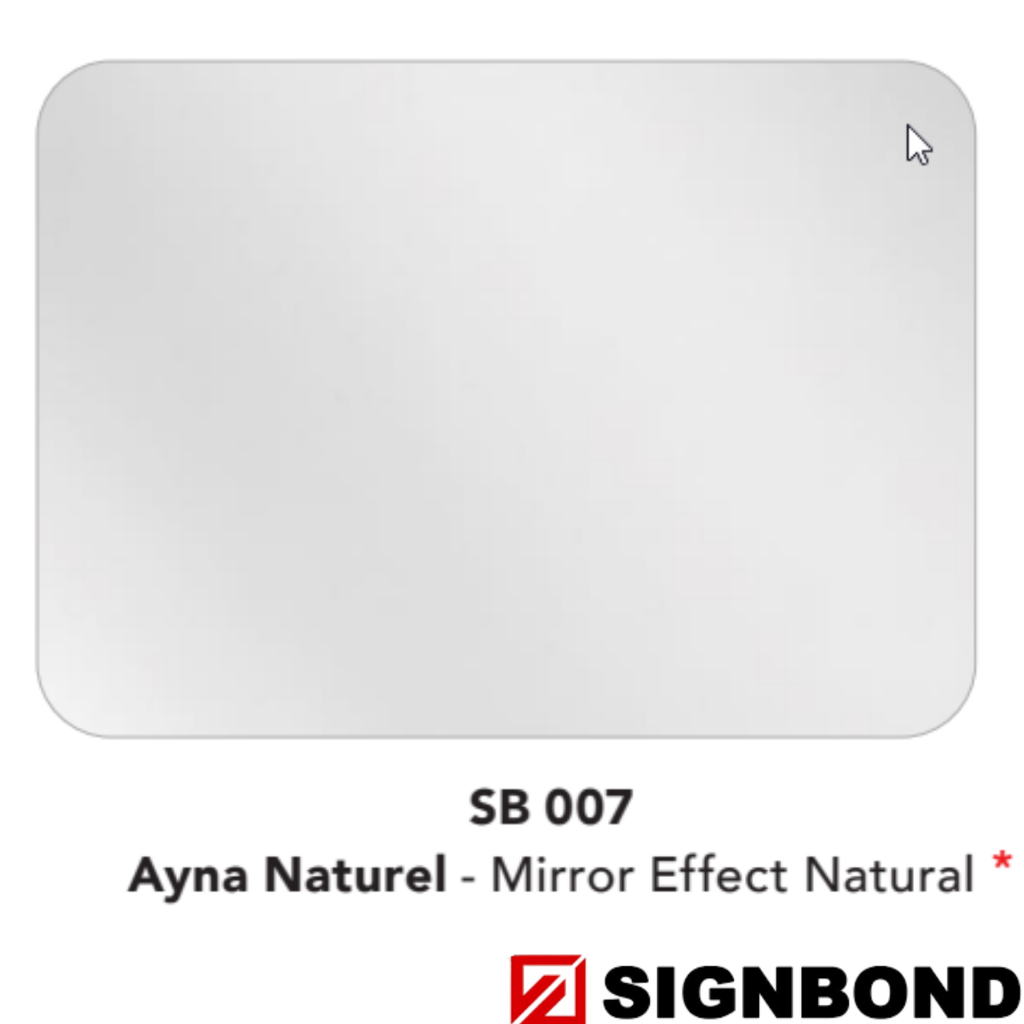 Sign Bond | Ayna Naturel - Mirror Effect Natural (SB 007)