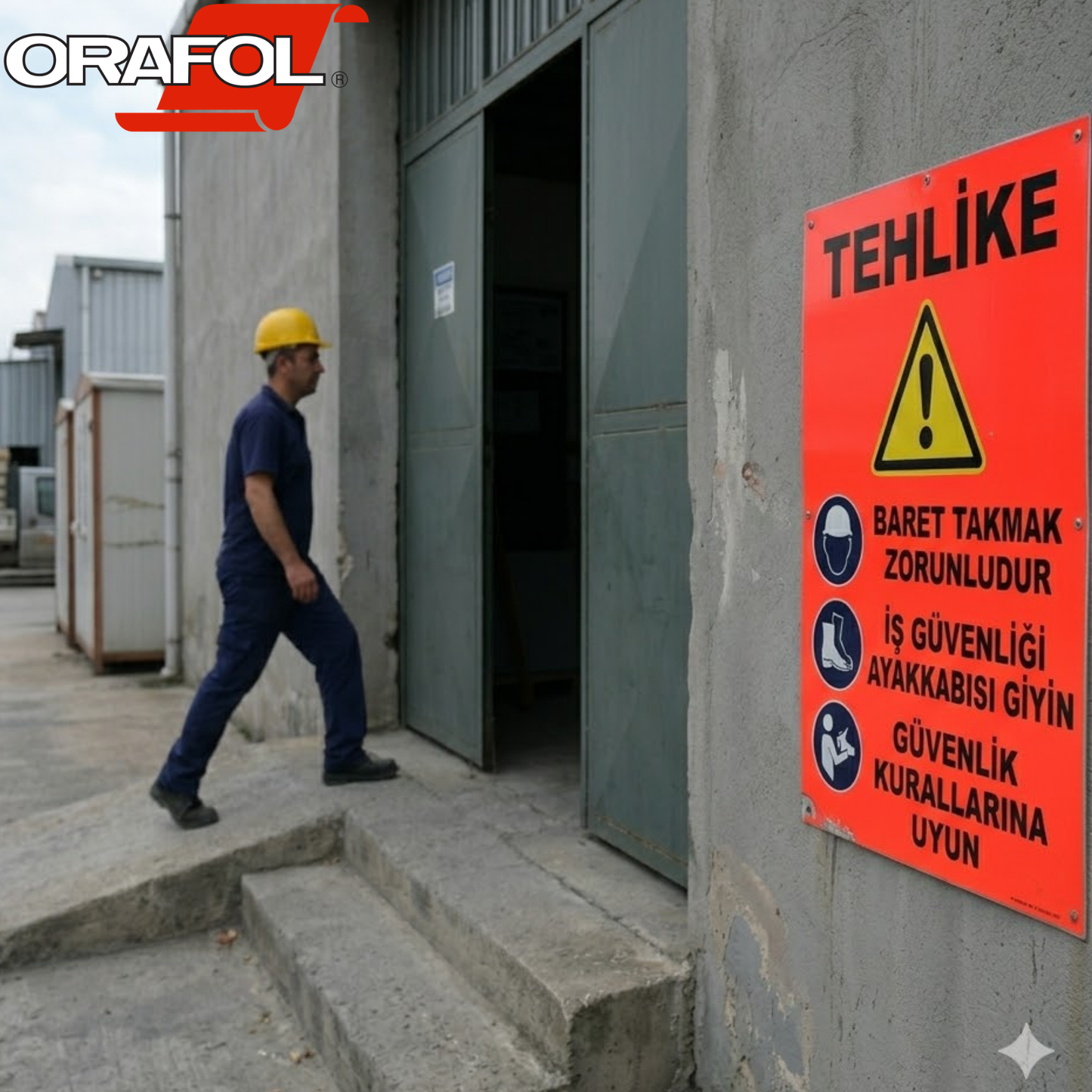 Oracal 7510 Fosforlu Premium Cast Folyo 150 mikron | Uyarı ve Tabela