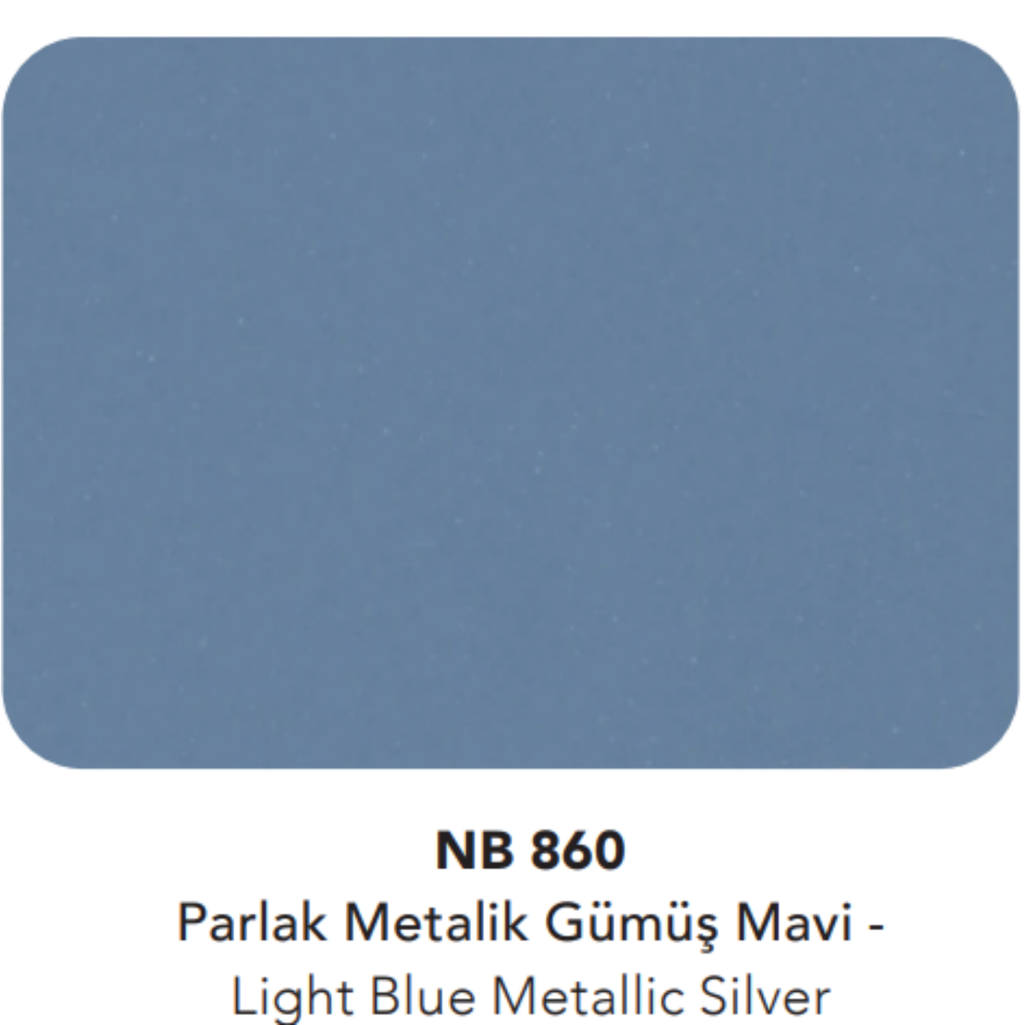 Natural Bond 4040 | Parlak Metalik Gümüş Mavi (NB 860)