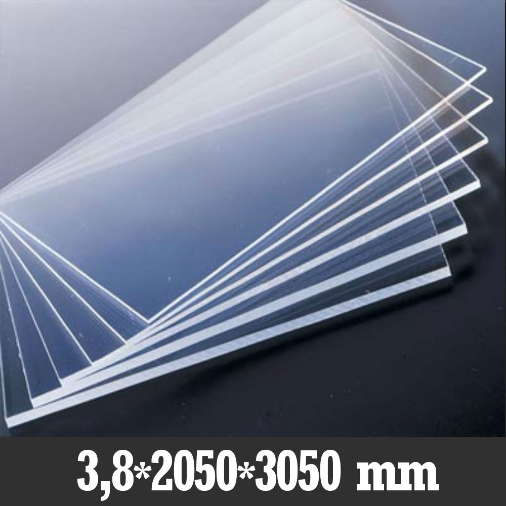 3.8X2050X3050mm Şeffaf Çekme Pleksi Levha