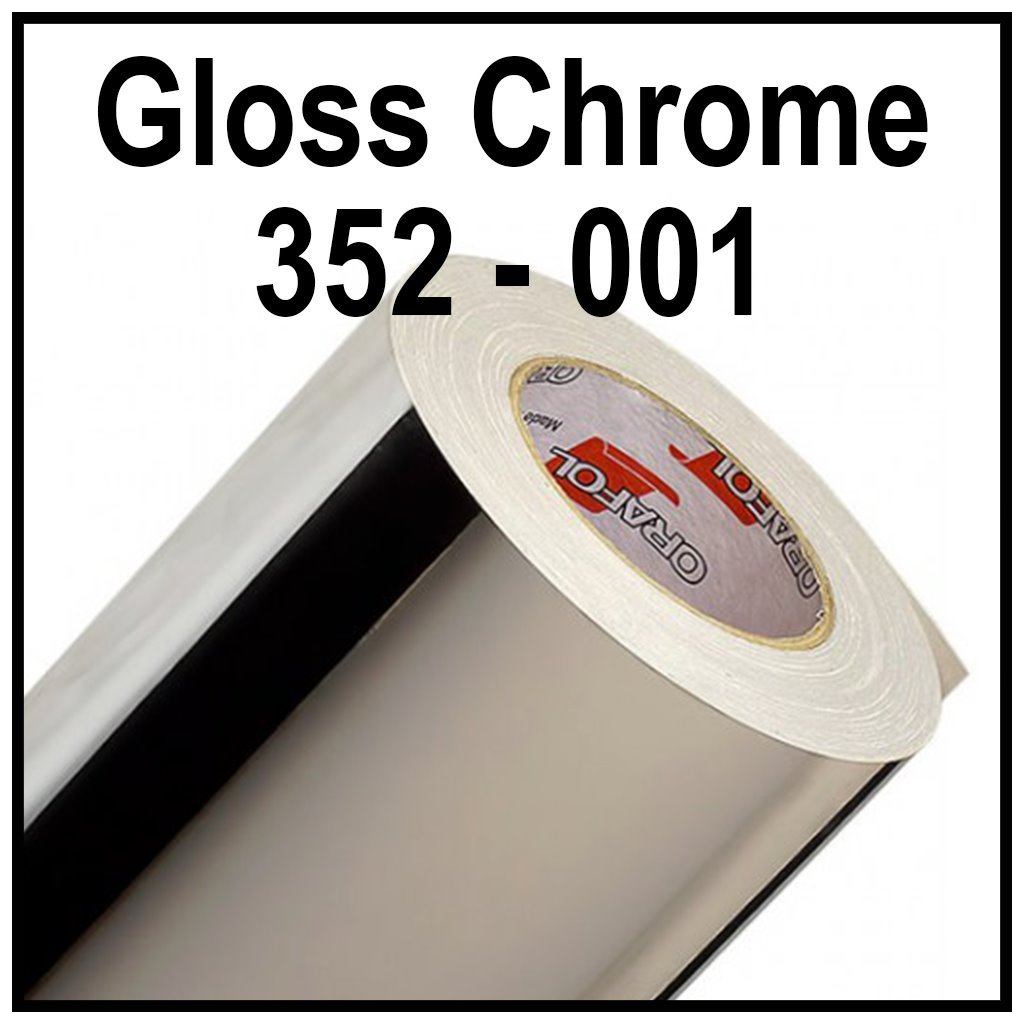 352 Oracal 001 KROM VARAK ( Çift yüzü gümüş, 23mikron ) 100 cm X 50 m