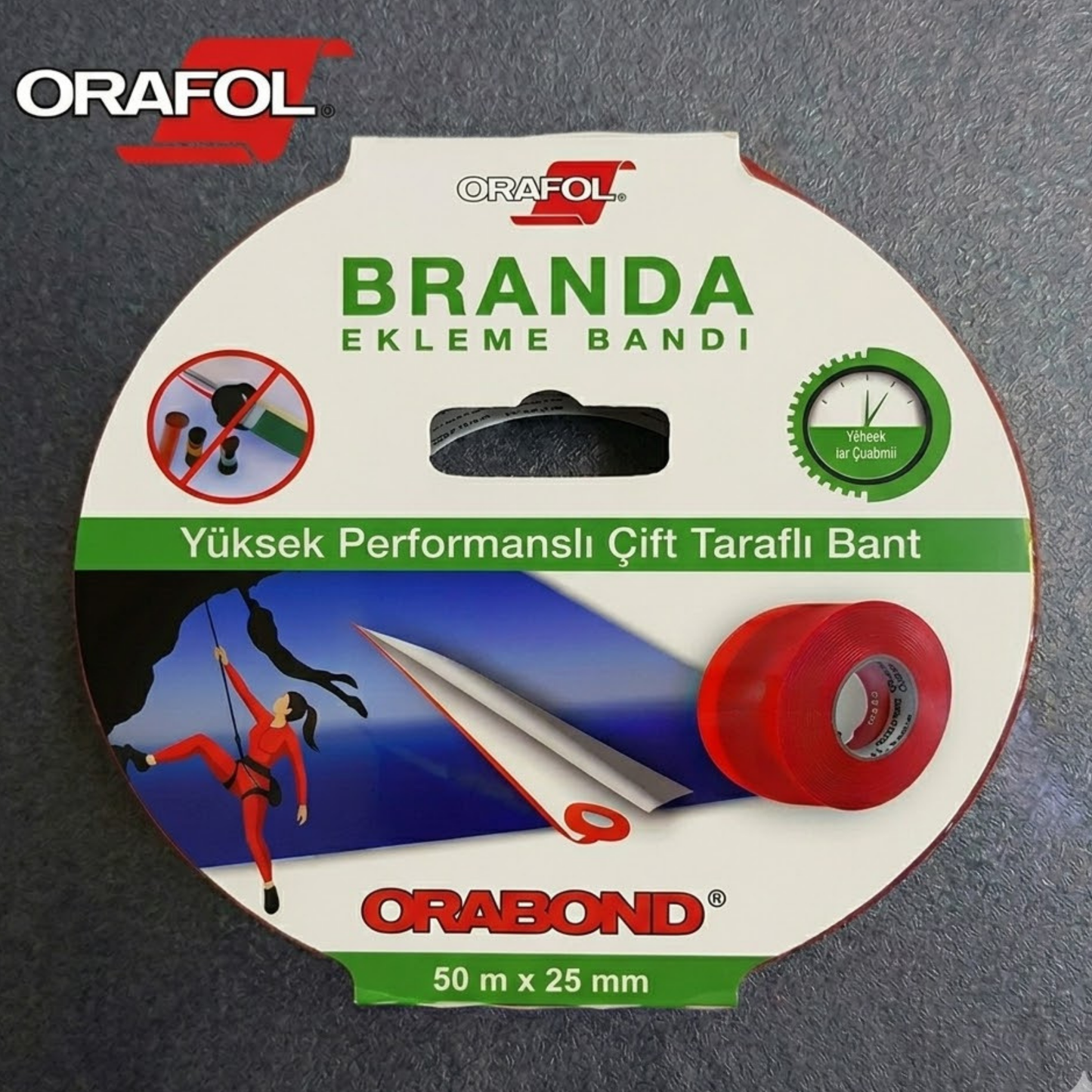 Orabond Branda Ekleme Bandı Şeffaf Çift Taraflı 0,21mm | AM32 Özel Tutkal