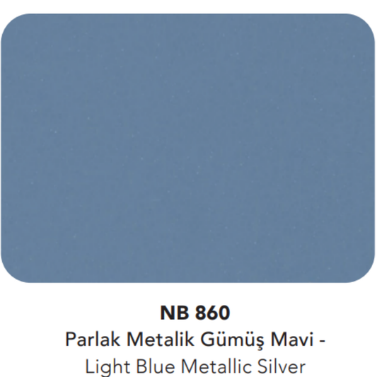 Natural Bond 4040 | Parlak Metalik Gümüş Mavi (NB 860)