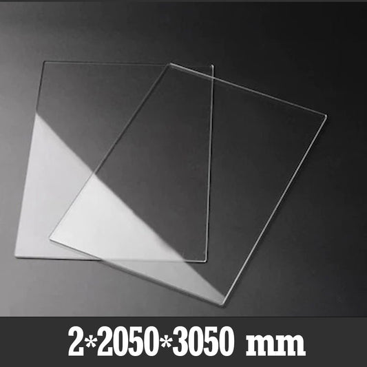 2X2050X3050mm Şeffaf Çekme Pleksi Levha