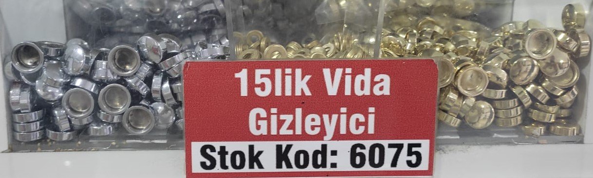 Dekoratif Vida Kapakları 15mm