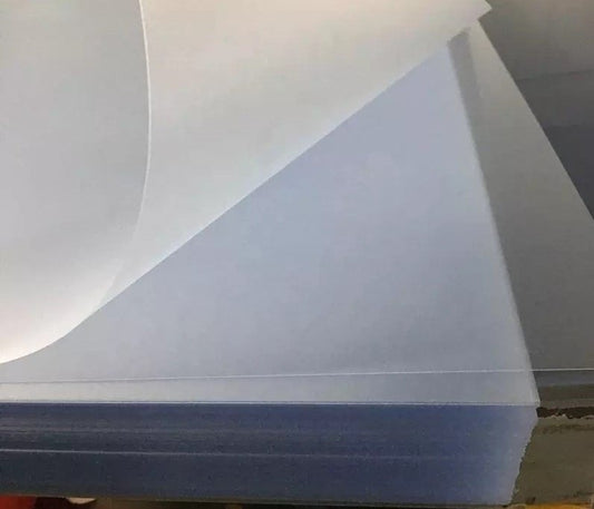 PVC Levha Antireflekte Mat Şeffaf 0,40mm 1000*1400mm