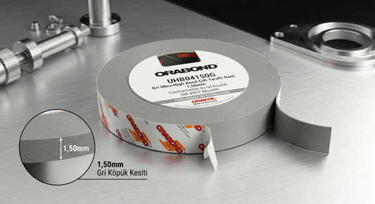 Orabond UHB04150G Gri Ultra High Bond Cift Tarafli Bant 1,50mm - 3M 4957 Muadili