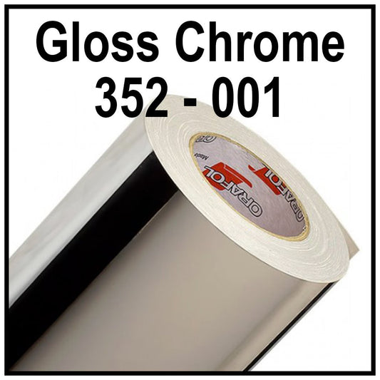 352 Oracal 001 KROM VARAK ( Çift yüzü gümüş, 23mikron ) 100 cm X 50 m