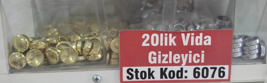 Dekoratif Vida Kapakları 20mm
