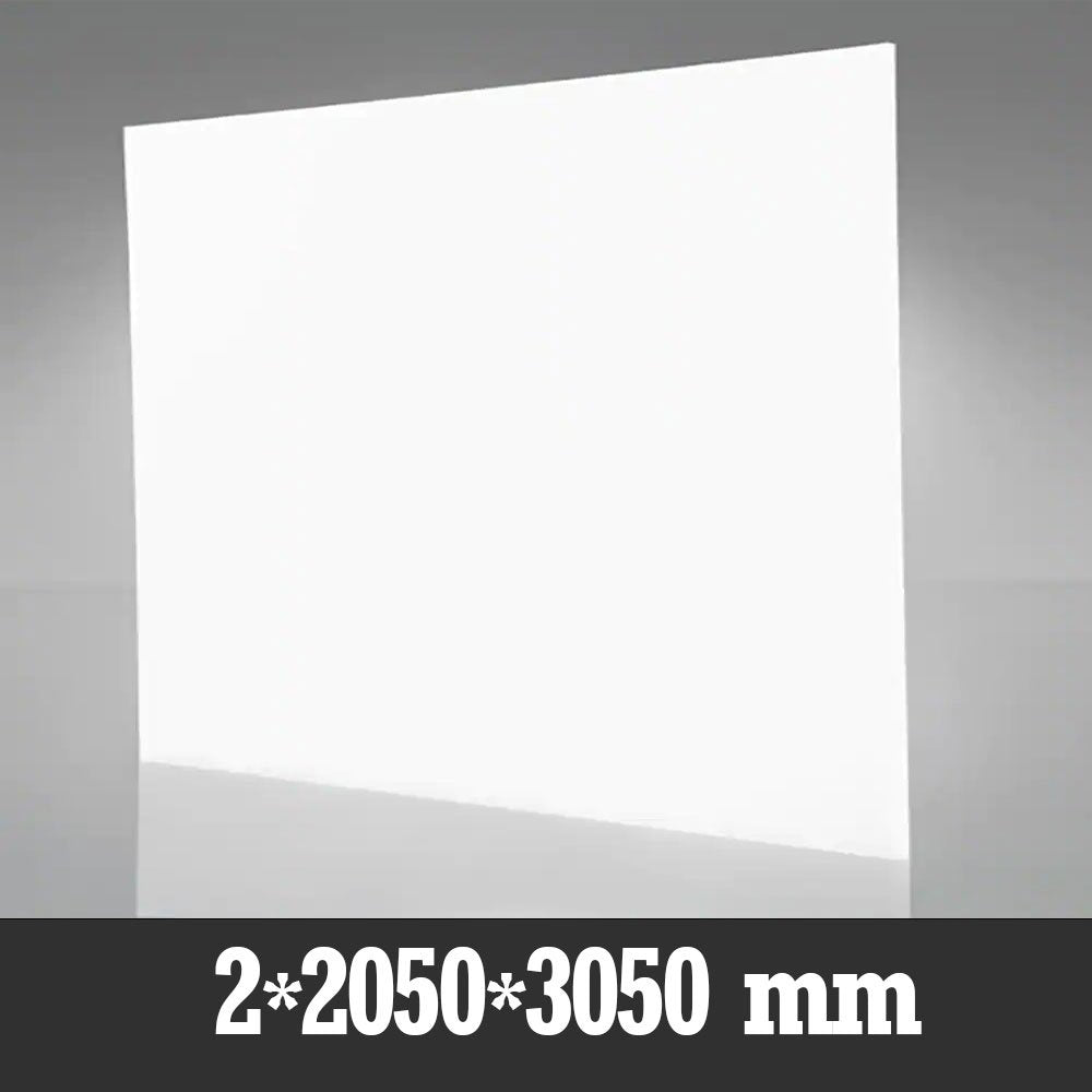 2X2050X3050mm Beyaz Çekme Pleksi Levha